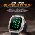 Smartwatch Z79MAX Prata e Laranja Emborrachado - Monitoramento de Saúde, Notificações em Tempo Real - Image 6