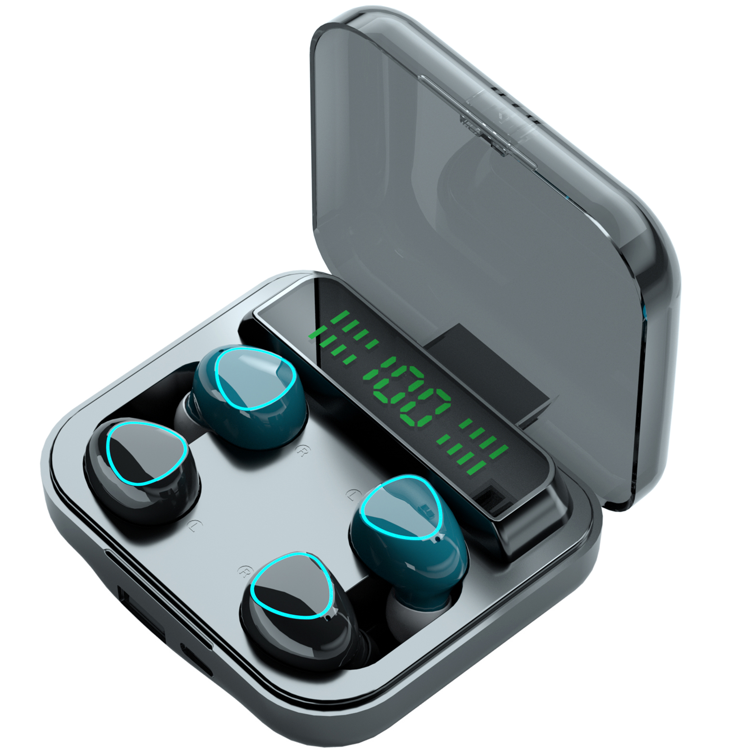 13227b26b15874c9316af873c91e49a9.jpg Auricular Bluetooth M22 Digital Indicator – 2 em 1: Ideal para Partilhar o Som - Image 1