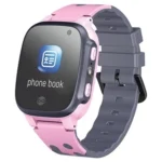 Smartwatch Infantil 2G com Cartão SIM, SOS GSM, GPS, Rastreador LBS e À Prova D'Água Rosa