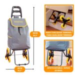 Carrinho de Carga 3 Rodas Climbing Cart Sobe Escadas capacidade 40kg - GT082 - Image 5