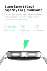 Smartwatch Elite H13 Prata com 2 Pulseiras Monitoramento de Saúde e Fitness - Image 3