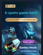 Auricular Gamer Wireless 5.1 X6 com Áudio Surround, Sem Fio - Image 3