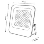 LEDME Projetor LED Napoli Plus 20W IP65 Preto Regulável Triac, 2400 Lúmens e Temperatura de Cor 3000K/4000K/6000K - Image 2