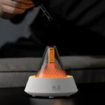 Umidificador Difusor de Aromaterapia H2O Vulcão Lava USB Tipo-C com Luz LED, Ultrassónico e Temporizador para Quarto, Casa, Hotel e SPA - Image 3