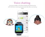 Smartwatch Infantil 2G com Cartão SIM, SOS GSM, GPS, Rastreador LBS e À Prova D'Água Azul - Image 6