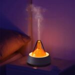 Umidificador Difusor de Aromaterapia H2O Vulcão Lava USB Tipo-C com Luz LED, Ultrassónico e Temporizador para Quarto, Casa, Hotel e SPA - Image 2