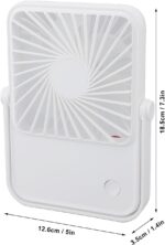Mini Ventilador de Mesa Portátil Recarregável USB – 3 Velocidades, Design Compacto - Image 4