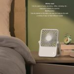 Mini Ventilador de Mesa Portátil Recarregável USB – 3 Velocidades, Design Compacto - Image 7