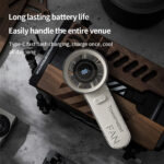 Ventilador Portátil Sem Lâminas Recarregável USB com Display Digital, Bateria 2000mAh e Motor Silencioso para Casa, Carro e Camping - Image 2