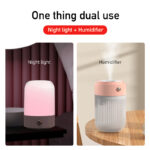 Mini Umidificador USB 2 em 1 com Luz LED RGB, Difusor Ultrassónico de Aromaterapia 250ml Portátil para Quarto, Carro e Escritório - Image 3
