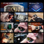 Smartwatch Z79MAX Prata e Laranja Emborrachado - Monitoramento de Saúde, Notificações em Tempo Real - Image 3